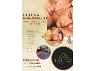 Forfait zen 1h massage et 1h hammam chez la Luna Marrakech